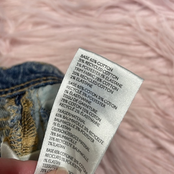 Anthropologie Pilcro Leopard Side Stripe Distressed Denim Boyfriend Jeans - Picture 5 of 11